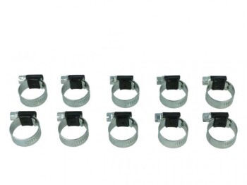 Pack of 10 BOOST products HD Clamps, black, 50-65mm