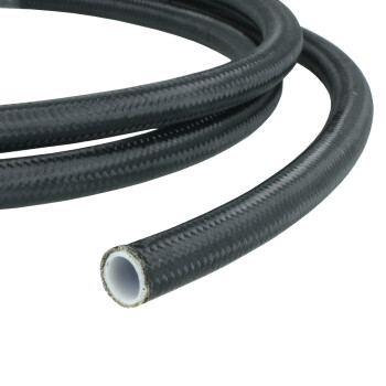 PTFE Hydraulic Hose Dash 4 - 1,8m - Black Nylon