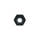 Screw-in Adapter ORB Dash 6 Male to Hose Connection 10mm (3/8") - satin black
