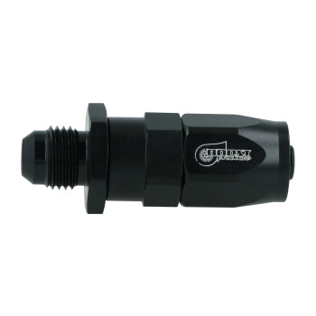 BOOST products Hose End Dash 6 to Dash 6 male - satin black