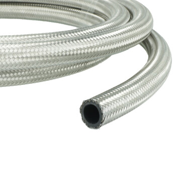 Hydraulic Hose Dash 4 - 3m - Stainless Steel