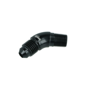 Adapter Dash 4 Male to NPT 1/8" Male - 45° - black
