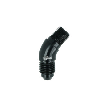 Adapter Dash 4 Male to NPT 1/8" Male - 45° - black