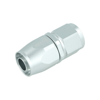 BOOST products Hose End Dash 10 - straight - satin silver