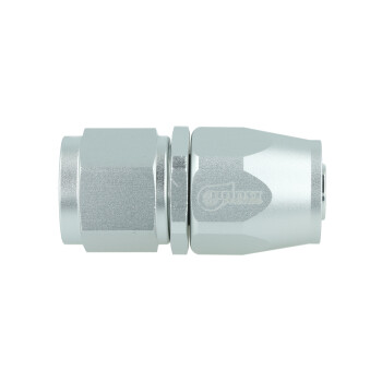 BOOST products Hose End Dash 10 - straight - satin silver