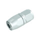 BOOST products Hose End Dash 10 - straight - satin silver