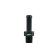 Screw-in Adapter NPT 1/8" Male to Hose Connection 8mm (5/16") - satin black