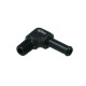 Screw-in Adapter 90° NPT 1/8" Male to Hose Connection 8mm (5/16") - satin black