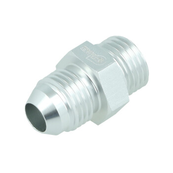 Adapter Dash 6 Male to ORB Dash 6 Male - satin silver