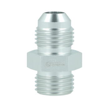 Adapter Dash 6 Male to ORB Dash 6 Male - satin silver