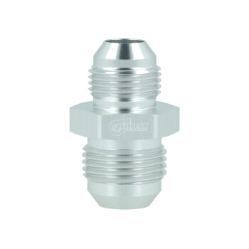 Adapter Reducer Dash 10 Male to Dash 8 Male - satin silver