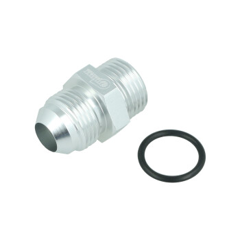 Adapter Dash 8 Male to ORB Dash 8 Male - satin silver