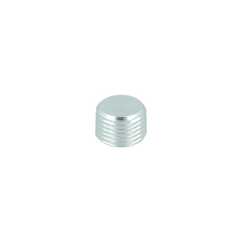 1/8" NPT Plug - satin silver