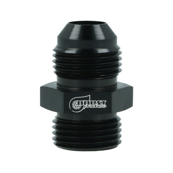 Adapter Dash 8 Male to ORB Dash 8 Male - satin black