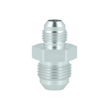 Adapter Reducer Dash 8 Male to Dash 6 Male - satin silver