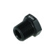 Screw-in Reducer NPT 1/4" Female to NPT 3/8" Male - satin black