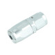 BOOST products Hose End Dash 6 - straight - satin silver