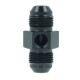 Adapter Dash 8 Male to Dash 8 Male with Port NPT 1/8" - satin black