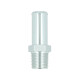 Screw-in Adapter NPT 1/2" Male to Hose Connection 19mm (3/4") - satin silver