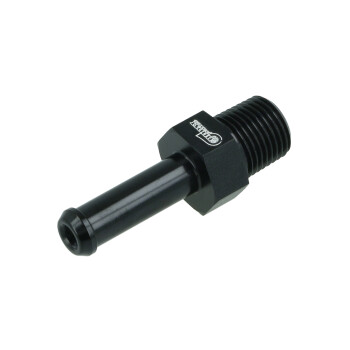 Screw-in Adapter NPT 1/8" male to Hose Connector Fitting 6mm (1/4") - satin black | BOOST products
