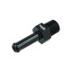 Screw-in Adapter NPT 1/8" Male to Hose Connection 6mm (1/4") - satin black