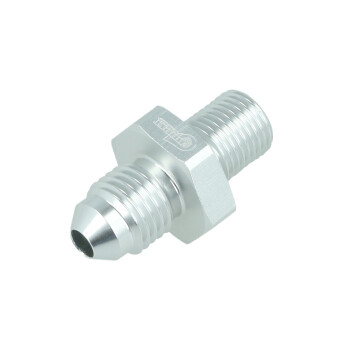 Adapter Dash 4 Male to M10x1,0mm Male - satin silver