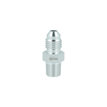Adapter Dash 4 Male to NPT 1/8" Male - satin silver