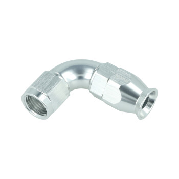 High Flow PTFE Swivel Hose End Dash 6 - 90° - silver | BOOST products
