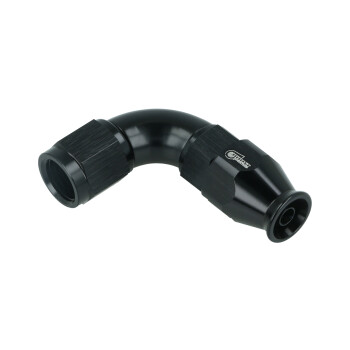 High Flow PTFE Swivel Hose End Dash 4 - 90° - black | BOOST products