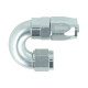 BOOST products High Flow Swivel Hose End Dash 6 - 180° - silver