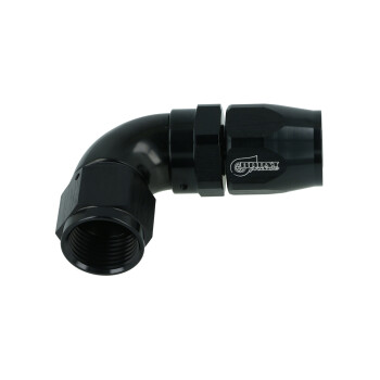 BOOST products High Flow Swivel Hose End Dash 10 - 90° - black