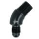 Adapter Dash 4 Male to NPT 1/4" Male - 45° - black