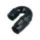 BOOST products High Flow Swivel Hose End Dash 6 - 180° - black