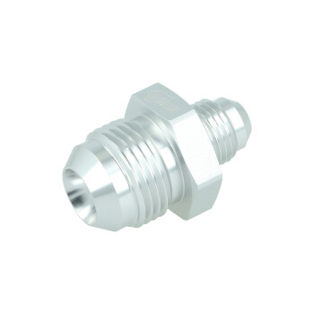 Adapter Reducer Dash 10 Male to Dash 6 Male - satin silver