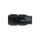 High Flow PTFE Hose End Dash 8 - straight - satin black | BOOST products