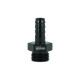 Screw-in Adapter ORB Dash 8 Male to Barb 10mm (3/8") - satin black