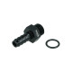 Screw-in Adapter ORB Dash 6 Male to Barb 8mm (5/16") - satin black