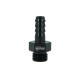 Screw-in Adapter ORB Dash 6 Male to Barb 8mm (5/16") - satin black