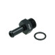 Screw-in Adapter ORB Dash 6 Male to Hose Connection 8mm (5/16") - satin black