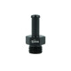 Screw-in Adapter ORB Dash 6 Male to Hose Connection 8mm (5/16") - satin black