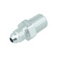 Adapter Dash 4 Male to NPT 1/4" Male - satin silver