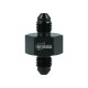 Adapter Dash 4 Male to Dash 4 Male with Port NPT 1/8" - satin black