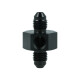 Adapter Dash 4 Male to Dash 4 Male with Port NPT 1/8" - satin black