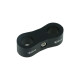 Dual Hose Clamp Bracket / Separator 11,1mm (7/16") - satin black