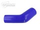 Silicone Reducer Elbow 45°, 54 - 48mm, blue | BOOST products