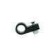 Single Hose P-Clamp Bracket 12,7mm (1/2") - satin black