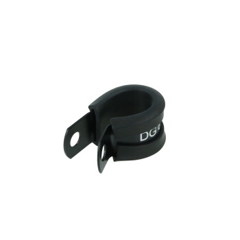Cushioned Hose P-Clamp Bracket 12,7mm (1/2") - satin...