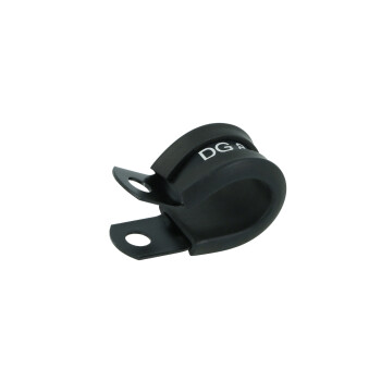 Cushioned Hose P-Clamp Bracket 12,7mm (1/2") - satin...