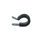Cushioned Hose P-Clamp Bracket 12,7mm (1/2") - satin black