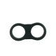 Dual Hose Clamp Bracket / Separator 20,6mm (13/16") - satin black